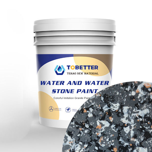 Pintura de parede de pedra para exterior Impotente Pintura Água em Água Decoração líquida colorida