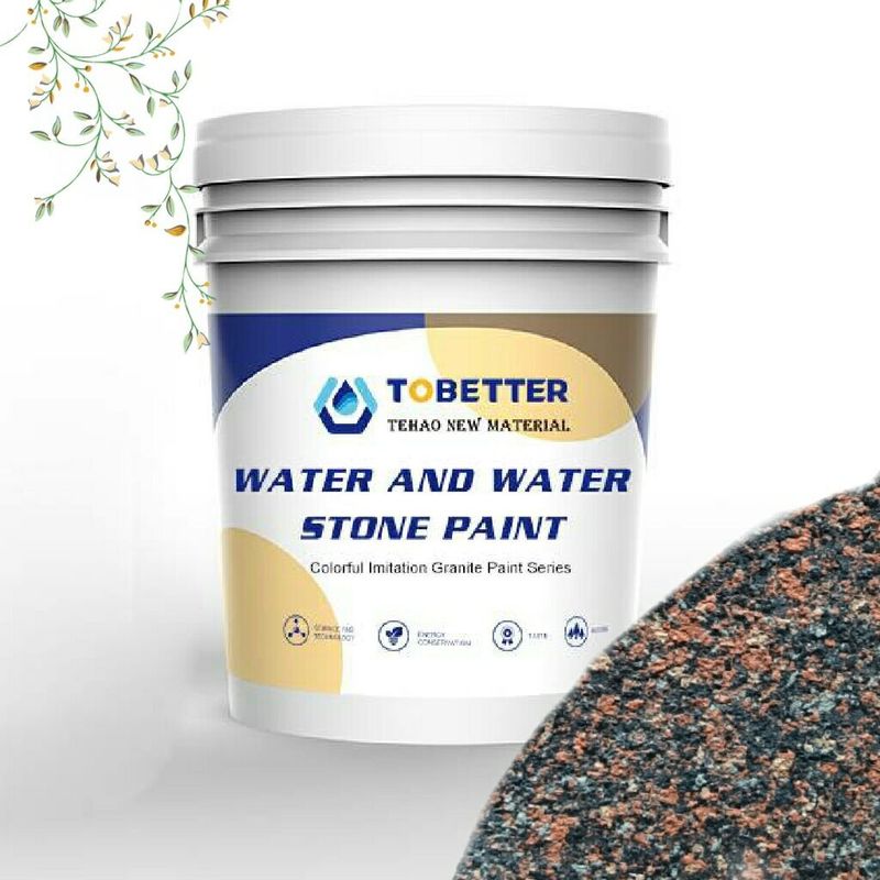 Pintura de revestimento de parede em pó Imitação de pintura de revestimento de parede em pedra de granito