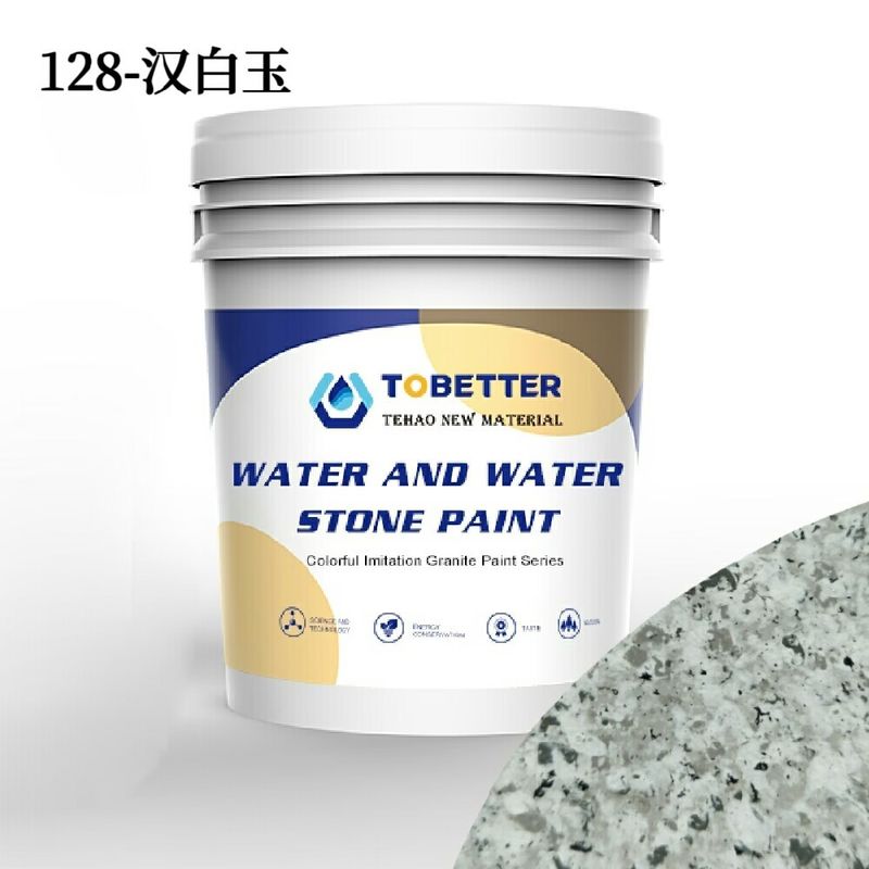 Imitação de pedra de mármore branco e granito pintura de água e água semelhante a Dulux pintura de pedra falsa