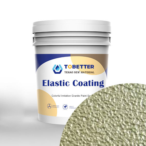 Pintura elástica verde claro Resistência ao mofo Pintura elástica de parede 3 árvores substituir