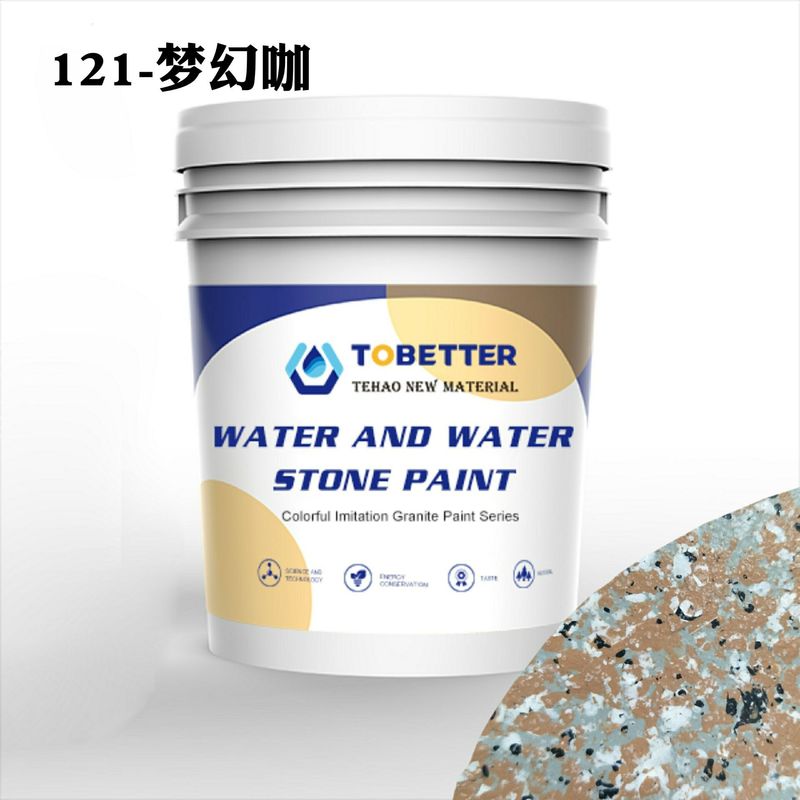 121 Imitação de Pedra de Granito Pintura de Água e Água Similar à Dulux Falsos Pedra de Pintura