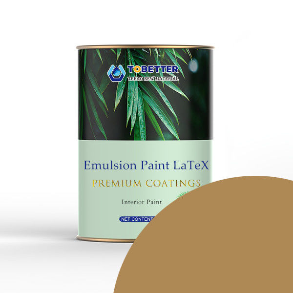 Eco Brown Anti Formaldeído Interior Revestimento de Parede Pintura Resistente a Mofo Fácil de Limpeza