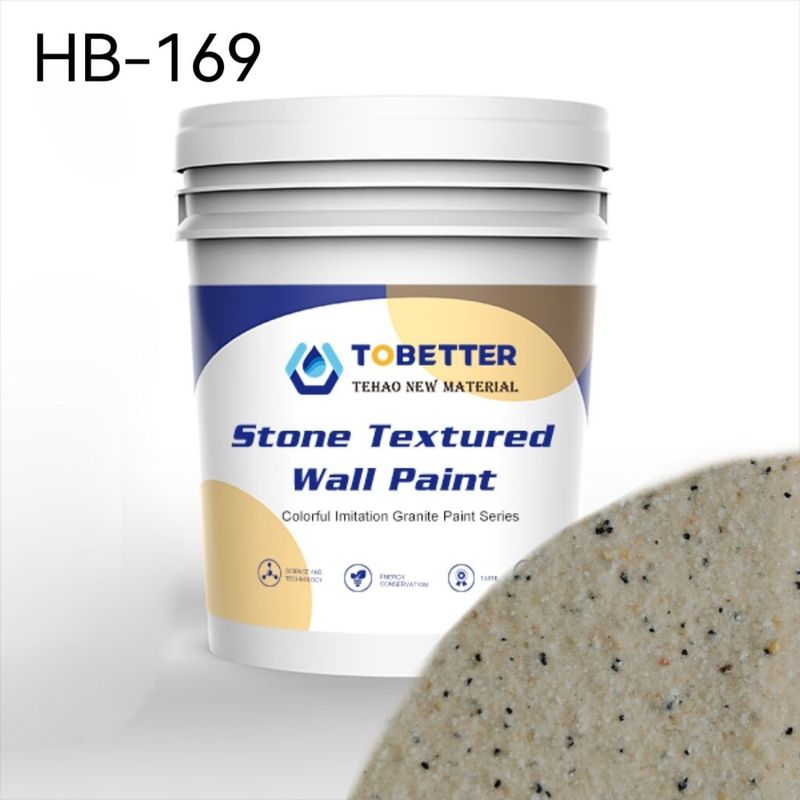 HB-169 Decorativo de pedra exterior pintura exterior substitua laca natural resina acrílica